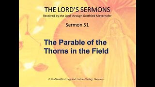 Jesus' Sermon #51: "The Parable of the Thorns in the Field"