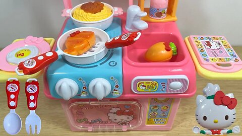 13 Minutes of Satisfying Hello Kitty Kitchen Set Unboxing | ASMR No Talking