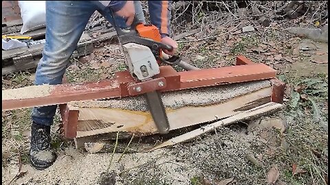 Mini Chainsaw Mill _ Building a DIY Mill Guide Jig _ Free Plans