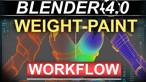 Blender 4.2 - Weight Paint Workflow & Techniques!!