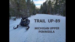 Snowmobiling Trail UP-89 Michigan Upper Penninsula