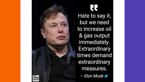 Elon Musk Calls For More Oil Production | The Clintons Are Back