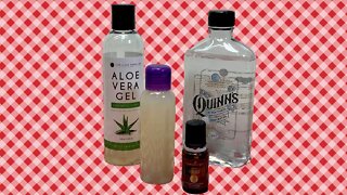 HOMEMADE HAND SANITIZER!! ALCOHOL FREE!!