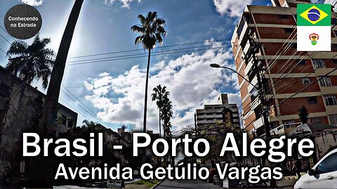 🚗 🌤 Dirigindo por Porto Alegre, avenida Getúlio Vargas.