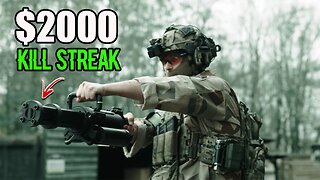 $2000 Airsoft M133 Mini Gun OWNS The Field! (40 kills)