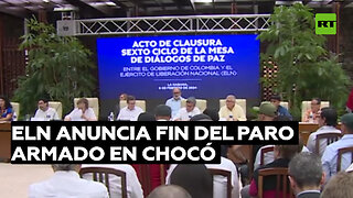 Reportan que frente del ELN anunció el fin del paro armado en el departamento del Chocó