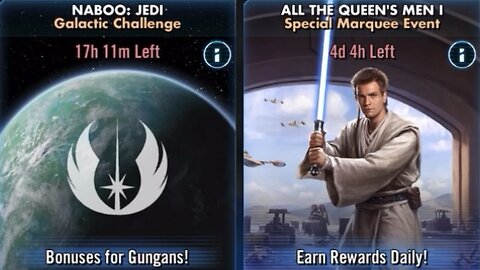 All the Queen's Men I: Unlocking Padawan Obi-Wan & GC Naboo: Jedi Recap