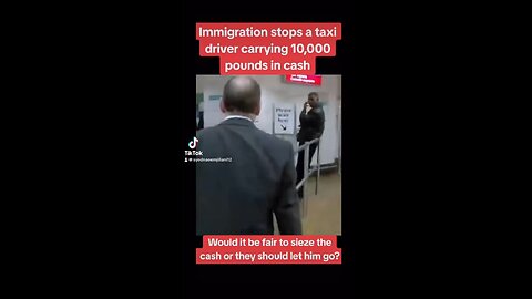 Immigration stopped a man with large Arency