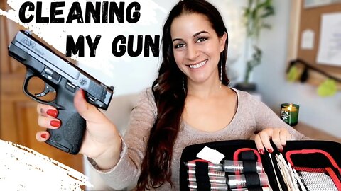 CLEANING MY GUN | How I clean my Smith and Wesson M&P Shield