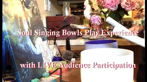 Soul Singing Bowls Play Experience with LIVE Audience Participation!
