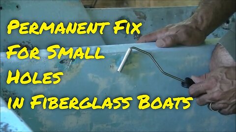 Fiberglass Boat Repair of Small Holes - Boston Whaler 13 Restoration Part 4