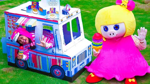 Linda Pretend Play with Ice Cream Cart Food Truck