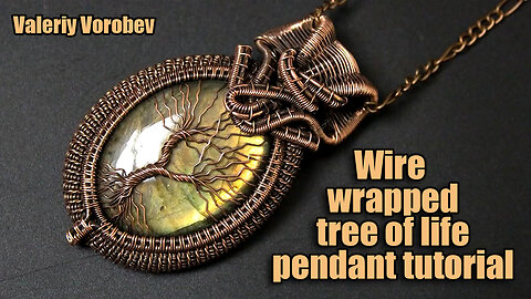 Wire wrapped tree of life pendant tutorial. Wire Wrapped Stone Pendants, DIY.