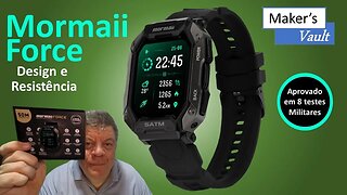 Mormaii Force Smartwatch: Design e Resistência – Certificação Militar