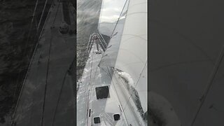Holy Sh*t! View from the mast under full sail! #sailing