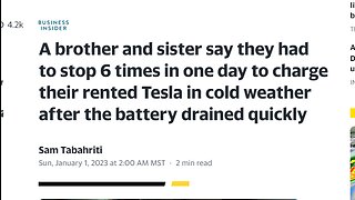 TELSA BATTERIES DON'T CHARGE OR HOLD A CHARGE IN COLD TEMPS you