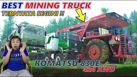 🔴 Spintires Mudrunner : THIS WAS REAL!! KOMATSU 830E Truck Toughness Test Drive Off Road Gameplay