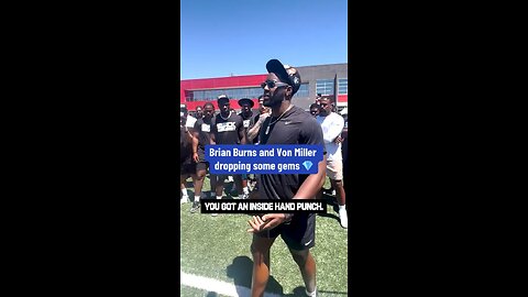 Brian Burns and Von Miller dropping some knowledge of the keys to edge rushing. 🏈