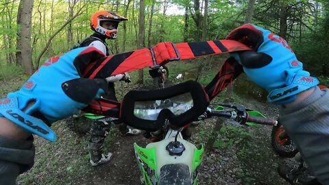 Muddy creek beds and a challenging hill to climb! (Appalachian Singletrack)