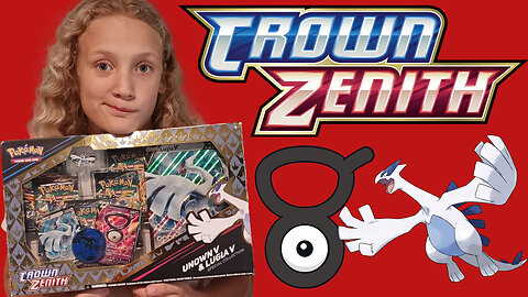 Crown Zenith Unown V and Lugia V Special Collection Game Stop Exclusive! Pokemon cards!