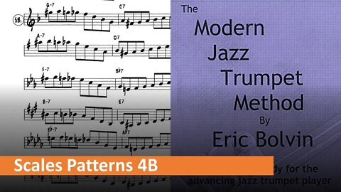 The Modern Jazz Trumpet Method Scale Patterns 4b Major II-V-I