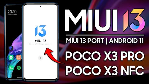 MIUI 13 PORT PARA POCO X3 PRO & POCO X3 NFC | MIUI Mint-BSGT MIUI 13 Port X3 Pro/X3 NFC