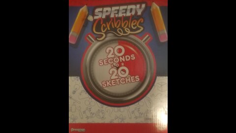 Speedy Scribbles Board Game (2020, Pressman) -- What's Inside