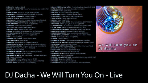 DJ Dacha - We Will Turn You On - Live