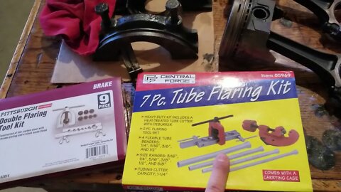 Harbor Freight brake line flaring tools and some quick updates to the shop's air system.