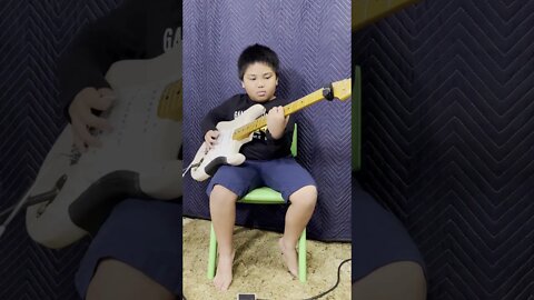 8 year old Jeck Rox learning to play Buddy Guy's "Damn Right, I've Got the Blues"