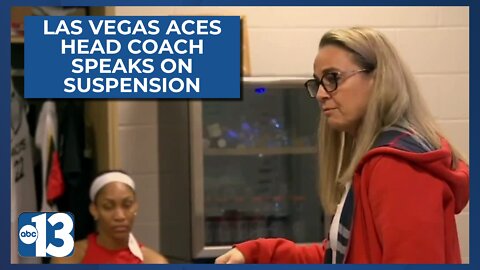 Las Vegas Aces' head coach Becky Hammon responds to suspension
