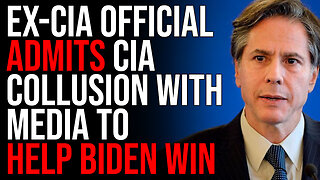 BOMBSHELL Letter Released, Ex-CIA Official ADMITS CIA Collusion With Media To Help Biden Win