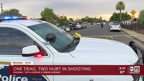 1 dead, 2 injured in shooting near 35th and Grand avenues