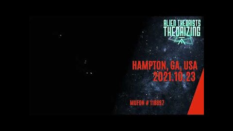 6 POSSIBLE UFO/UAP CRAFTS CAUGHT ON CAMERA GLOWING ABOVE HAMPTON, GA | ALIEN THEORISTS THEORIZING