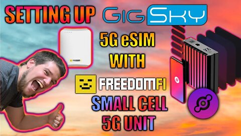 5g eSIM Card with GigSky Setup - Helium 5g