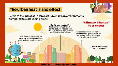 ☀️🥵 Ever Wonder Why the Corrupt UN is Screaming "Global Boiling"? They're Getting Their Temps Using the "Urban Heat Island Effect"!
