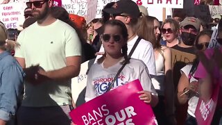 Pro-choice rally at Cherie Buckner-Webb Park