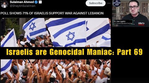 Israel...does something nice...JOKING ITS MORE Genocidal Rhetoric!