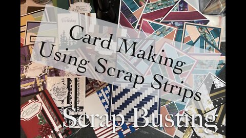 Making Cards With Strip Scraps