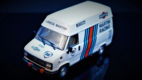 Fiat Ducato "Rally Assistance Martini Racing Team" - Altaya 1/43 - UNDER 2 MINUTES REVIEW