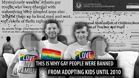 This is Why Gay People Were Banned from Adopting Children Until 2010 & Why We Must Reinstate the Ban