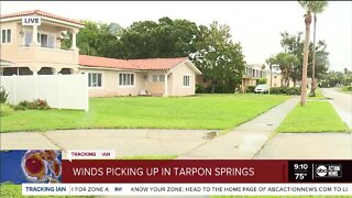 JJ Burton in Pinellas County| Winds have picked up in the Tarpon Springs area.