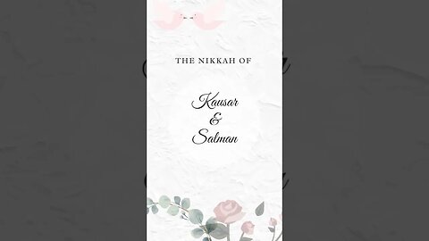 #youtubeshorts #youtube #wedding #nikkah #invitation