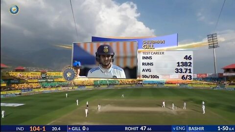 subhman Gill 110 run 5th test vr England