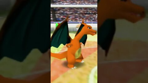 Charizard Uses Fire Punch Gameplay - Pokémon Stadium 2 #Shorts