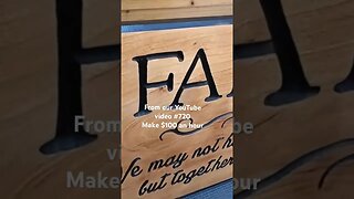 How to make $100 an hour freehand carving wood signs. Full video link in the comments #woodcarving