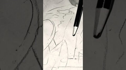 Ocean sketch capture the waves tickling the sandy shore #teaser #drawwithme #shorts #portugalcoast