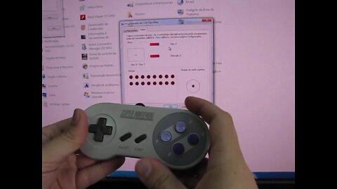 Adaptador USB para dois Controles Gamepad de SNES (Super Nintendo) ou SFC (Super Famicom)