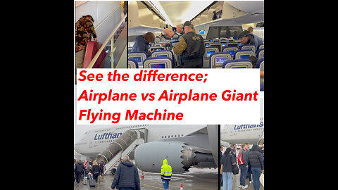 See the difference : Airplane vs Airplane Giant Flying Machine