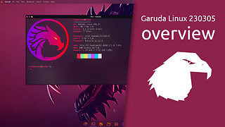 Garuda Linux 230305 overview | performance & beauty.